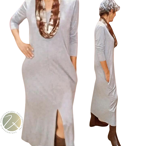 Vestido Maria Manga Longa