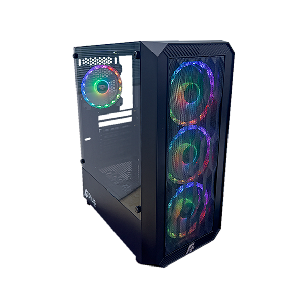 Gabinete Gamer Zohar ATX Mid Tower 4 Fans A-RGB, Vidro Temperado, Suporte WC 240 mm – Preto