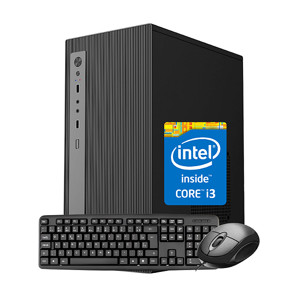 Computador NexStart Intel Core i3 8GB 120GB SSD – Windows 11 e Office com Teclado e Mouse
