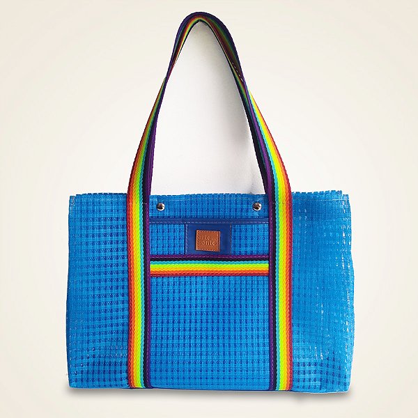 Bolsa de Praia Treliça - Azul Royal