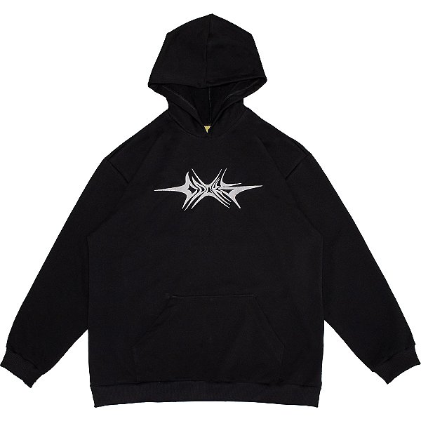 MOLETOM LOGO TRASH PRETO