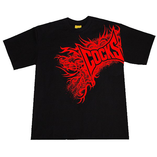 CAMISETA SIDE LOGO BLACK RED