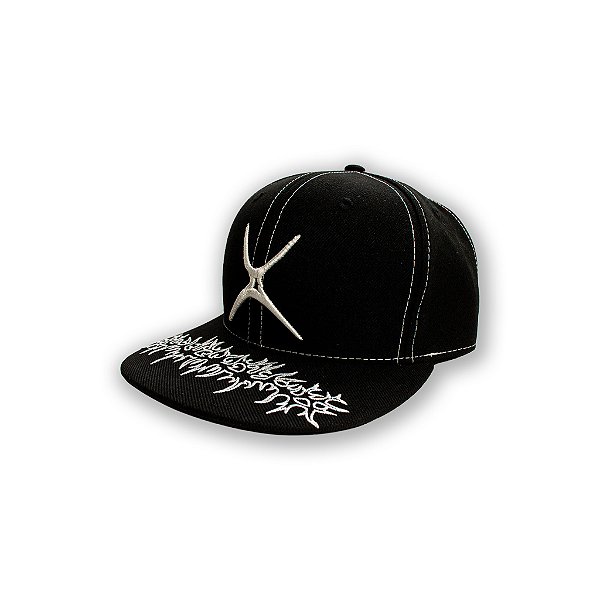 BONÉ ABA RETA FECHADO LOGO X