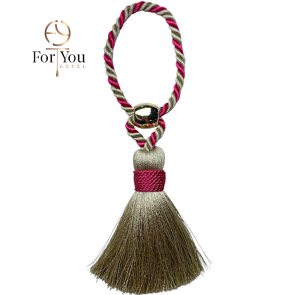 Tassel Destaque bicolor 1T - Sob encomenda (pedido mínimo 12un por cor) valor unitário