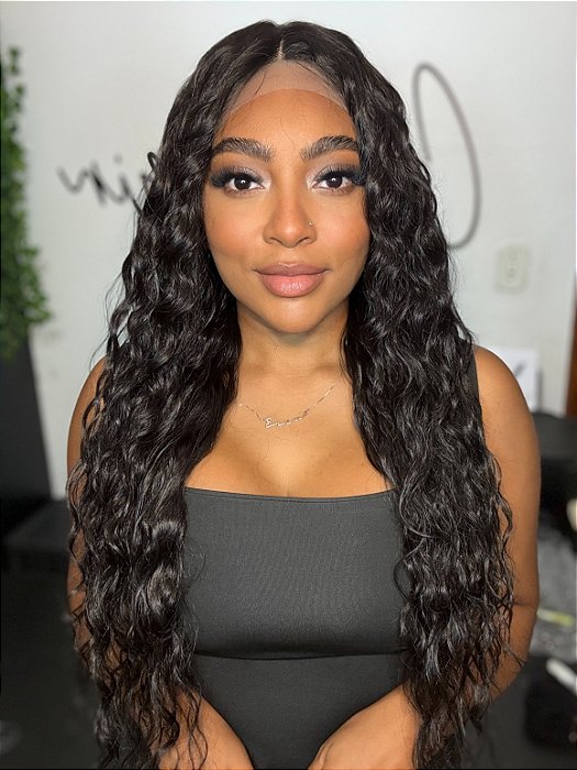 Lace Front Anna Castanho Escuro