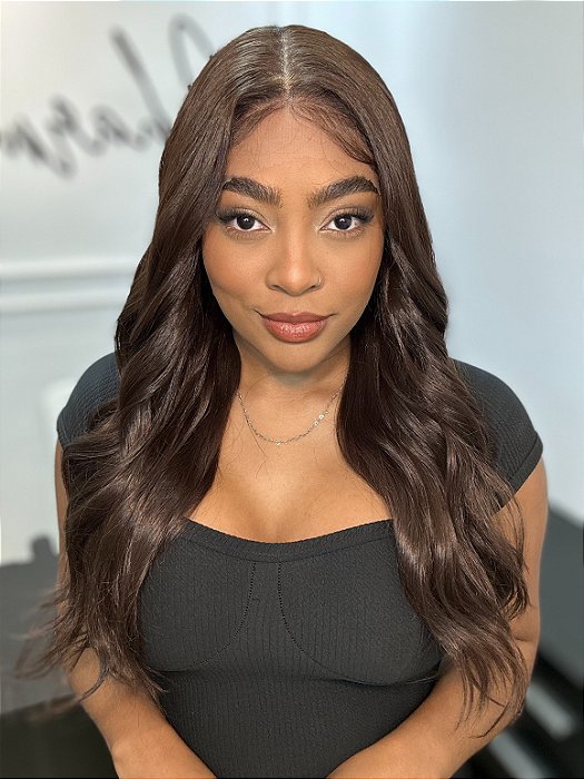 Lace Front Beatriz Castanho Medio