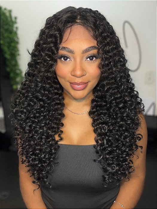 Lace Front Simone Castanho Escuro