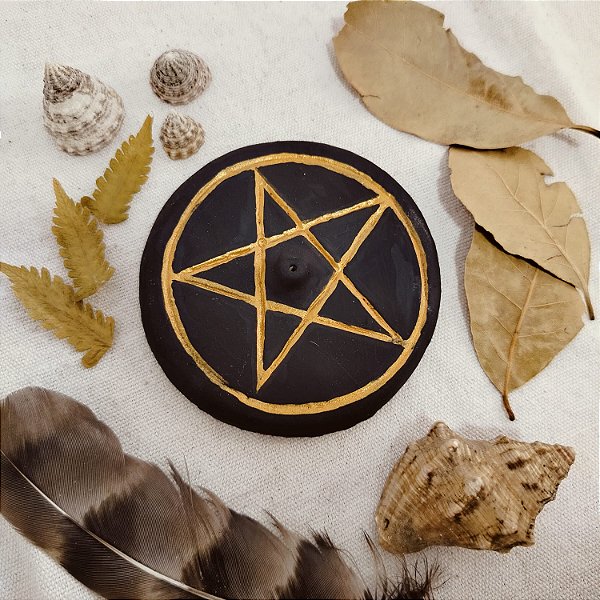 Incensário Circular Pentagrama