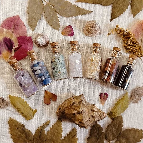 Kit Garrafinhas Sete (07) Cristais