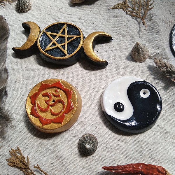 Incensário Símbolos Esotéricos