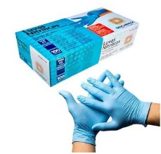 Luva Nitrílica Procedimento Não Cirúrgico - Azul - cx 100und - Descarpack - CA 44049/43652