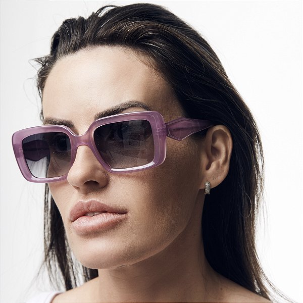ÓCULOS DE SOL RETRO LILÁS - MODELO EVA