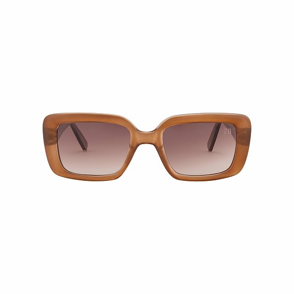 ÓCULOS DE SOL CARAMELO RETANGULAR  - MODELO EVA