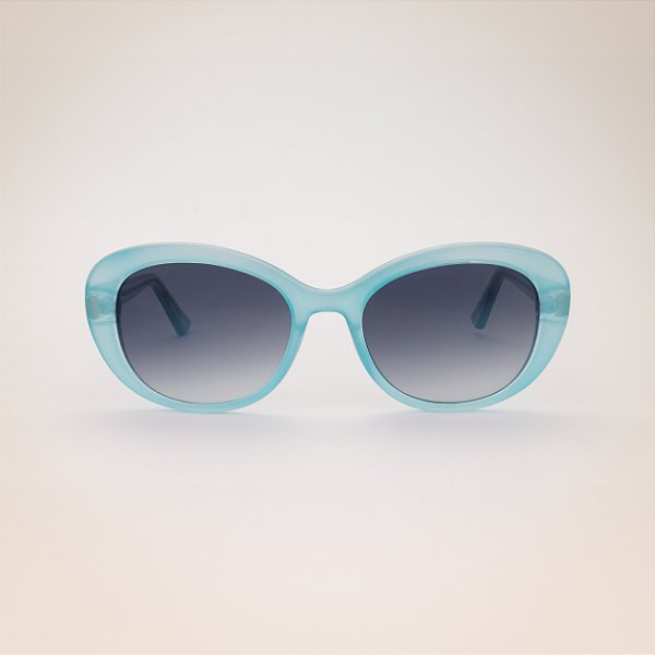 ÓCULOS DE SOL OVAL AZUL CELESTE - MODELO MARINA