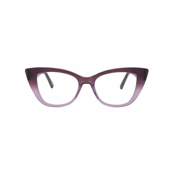 ARMAÇÃO DE GRAU GATINHO ROXO DEGRADÊ
