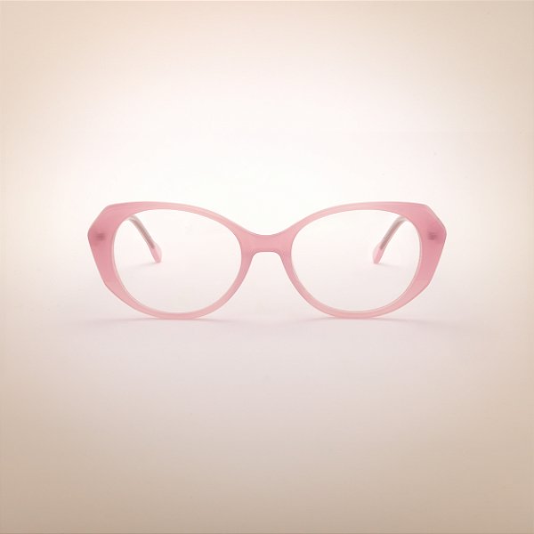 ARMAÇÃO DE GRAU OVAL ROSA CLARO