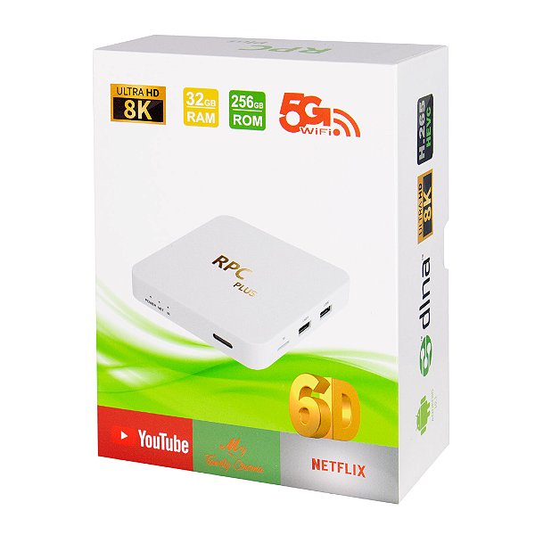 Receptor TV Box RPC Plus 8K 32GB RAM / 256GB / Android