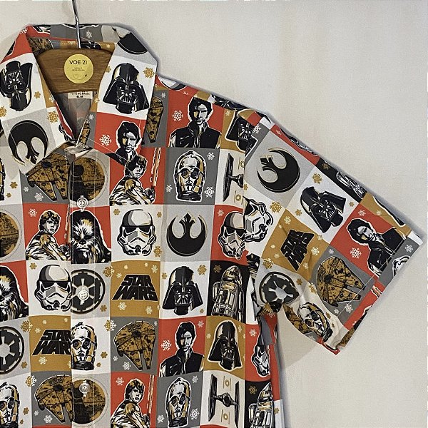 Camisa Star Wars (Branca) Slim