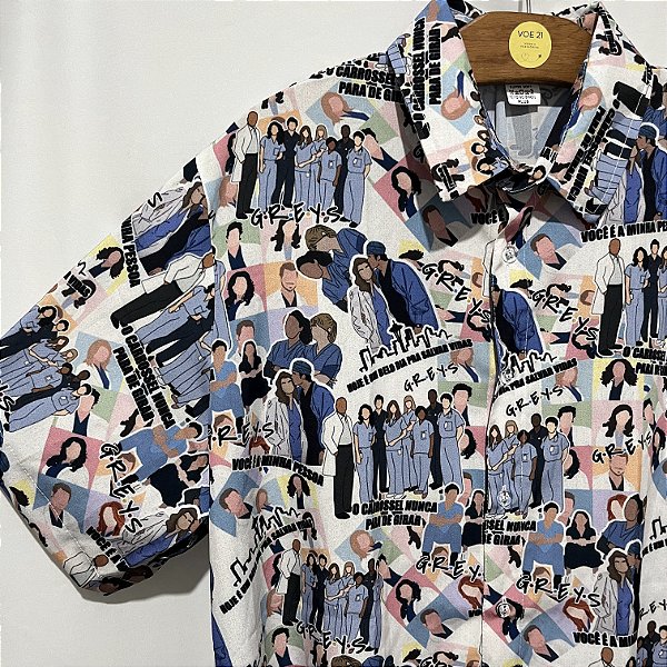 Camisa Greys Anatomy Slim