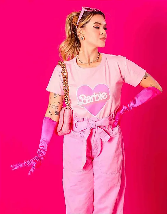 T-Shirt Barbie Coração
