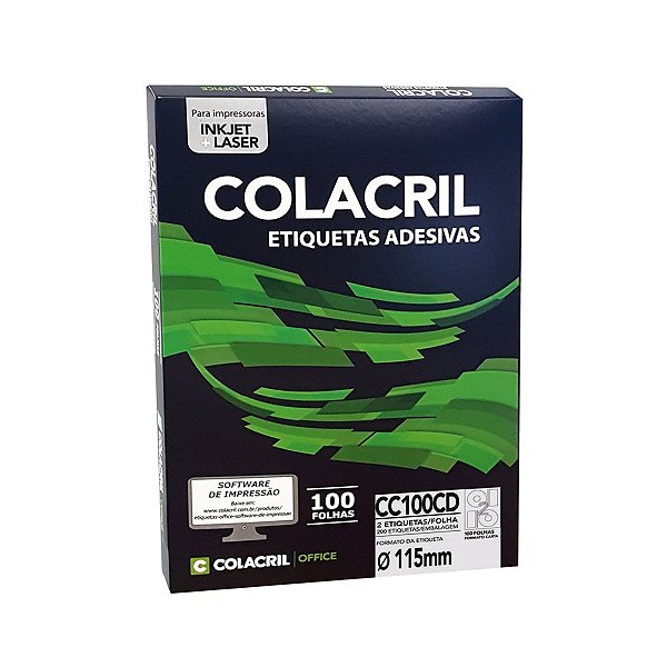 Etiqueta Colacril CC100 CD