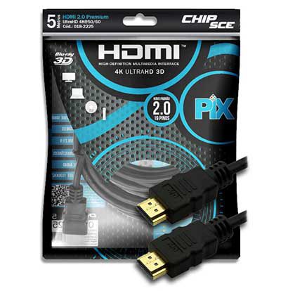 CABO HDMI 5M 2.0 4K ULTRAHD 19P