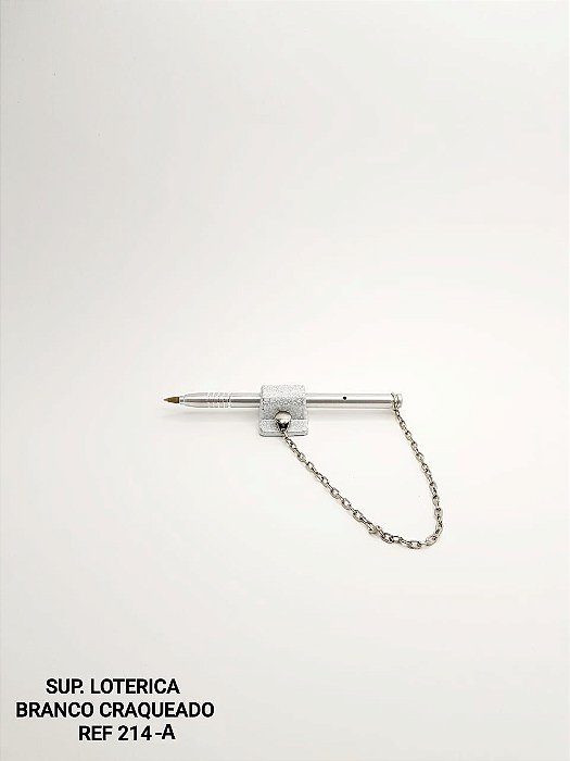 Caneta com Base Fixa Suporte Lotérica Colorida