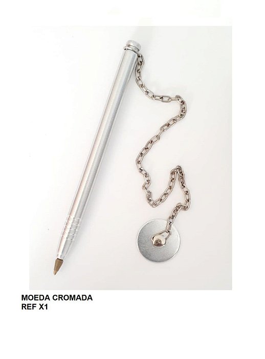 Caneta com base Fixa Suporte Moeda