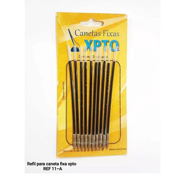 Kit Refil Canetas Fixas XPTO 100 unidades