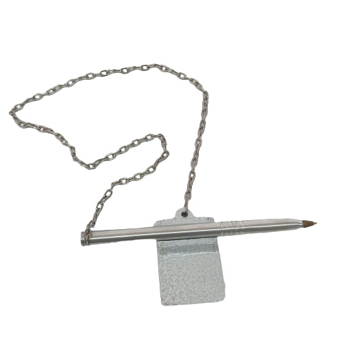 CANETA FIXA XPTO SUP. HORIZONTAL ALUMINIO  BRANCA CRAQUELADA KIT  C/5 ou 10 UNIDADES