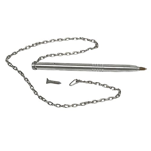 CANETA FIXA  XPTO  COM CORRENTE KIT C/5 ou 10 UNIDADES