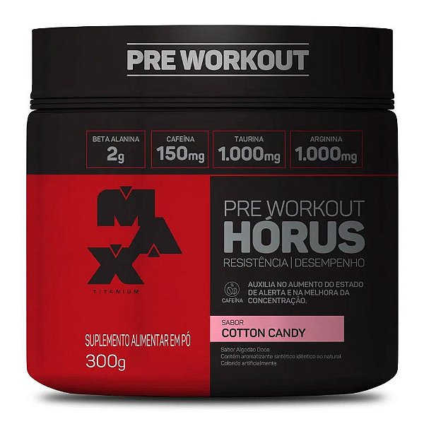 Horus Pre Workout Cotton Candy Max Titanium 300g