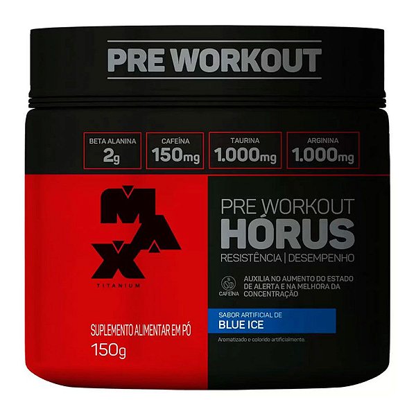 Horus Pre Workout Blue Ice Max Titanium 150g