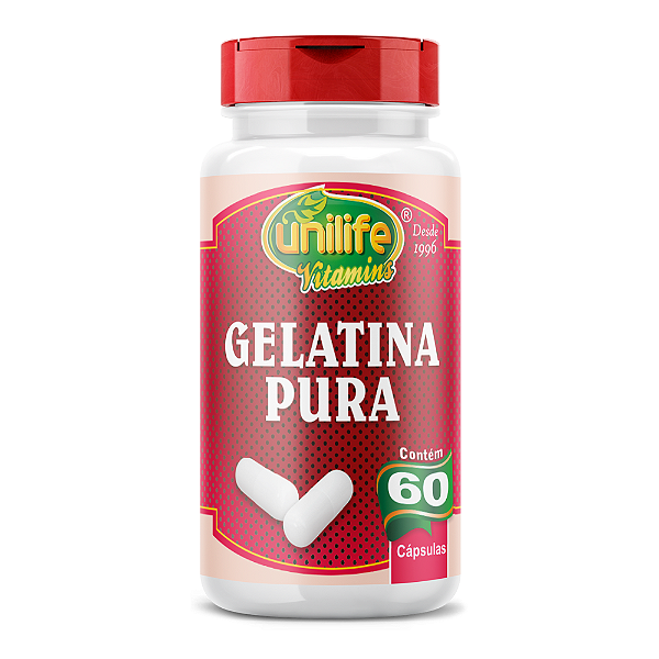 Gelatina 550mg Unilife 60 Cápsulas