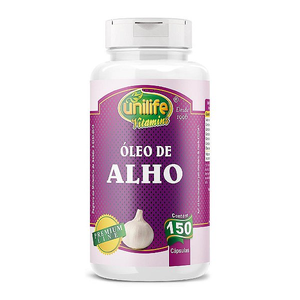 Óleo de Alho 350 Mg Unilife 150 Cápsulas