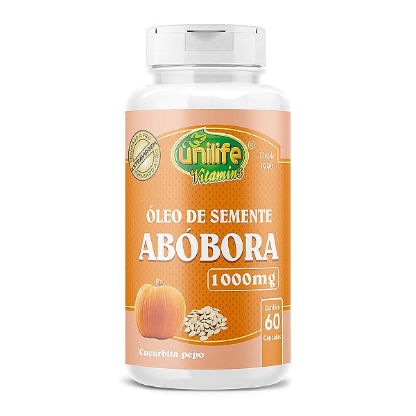 Óleo de Semente de Abóbora 1000Mg Unilife 60 Cápsulas