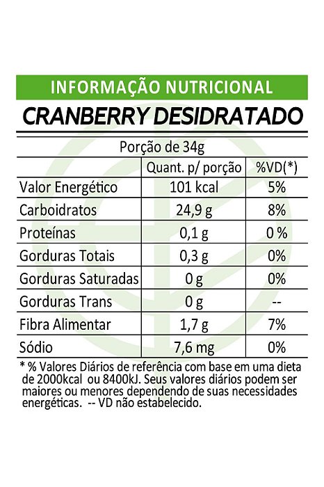 Cranberry Desidratado Fatiado Pacote g Empório Cia Empório Cia Produtos Naturais