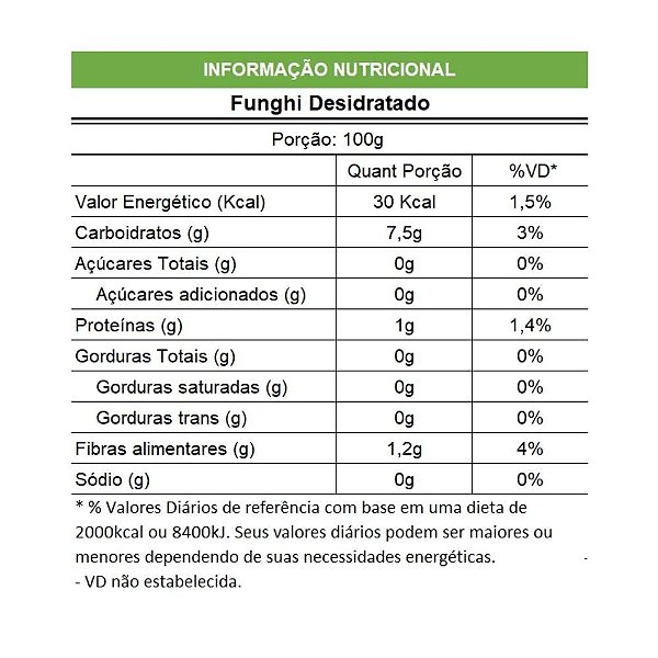 Cogumelo Seco Fatiado Funghi Pacote 100g