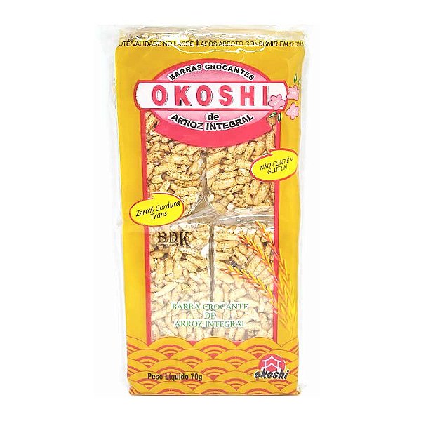 Biscoito Arroz Caramelizado Okoshi 70G