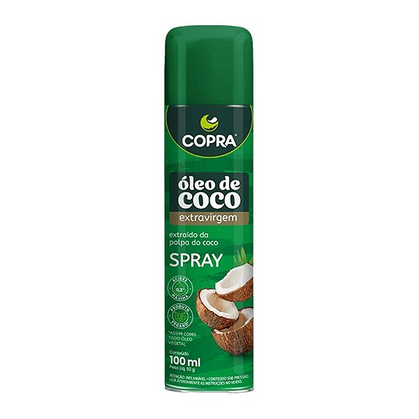 Óleo De Coco Extravirgem Em Spray Copra 100ml