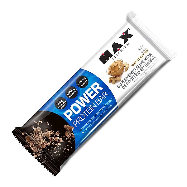 Power Protein Bar Peanut Butter Max Titanium 90g Unidade