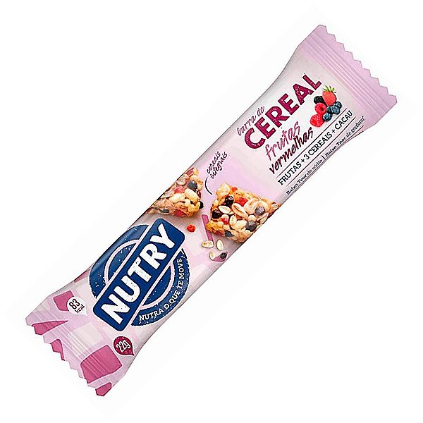 Barra de Cereal Frutas Vermelhas Nutry 22g Unidade