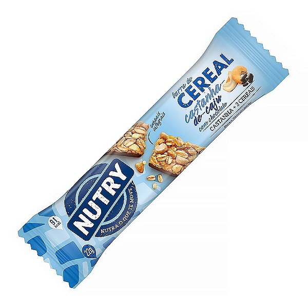 Barra de Cereal Castanha de Caju e Chocolate Nutry 22g Unidade