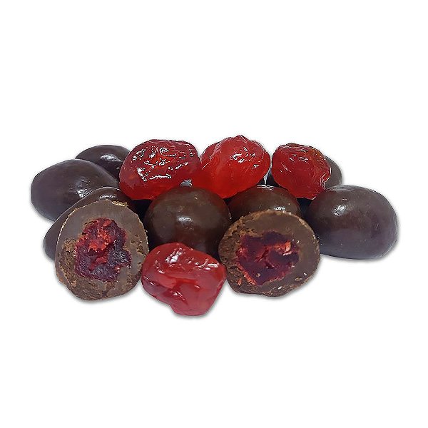 Drageado De Cereja Zero Açúcar 60% Cacau Pacote 100g