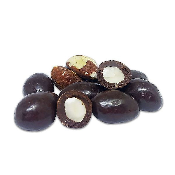 Drageado De Castanha Do Pará Zero Açúcar 60% Cacau Pacote 200g
