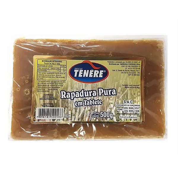 Rapadura Tradicional Teneré 500g