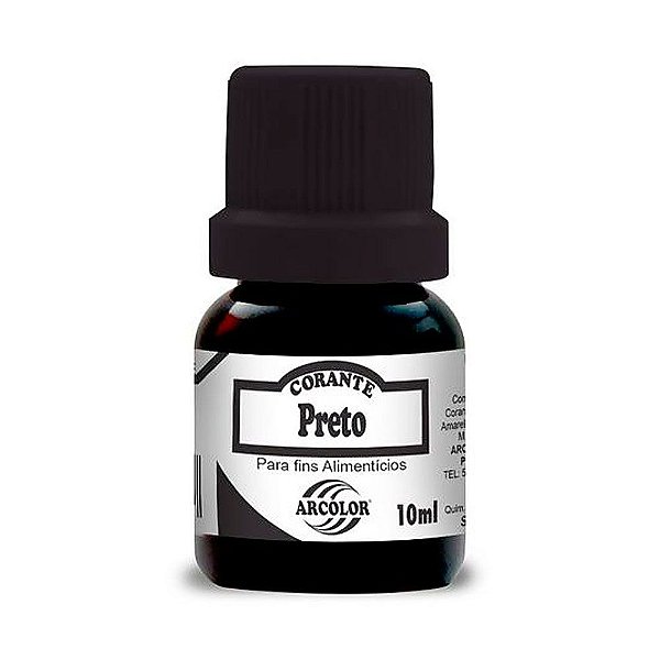 Corante Alimentício Preto Arcolor 10ml