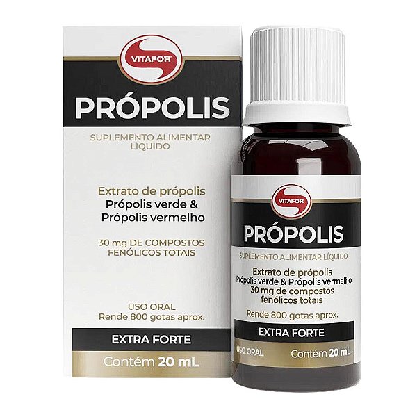 Própolis Verde & Vermelho Gotas Vitafor 20ml
