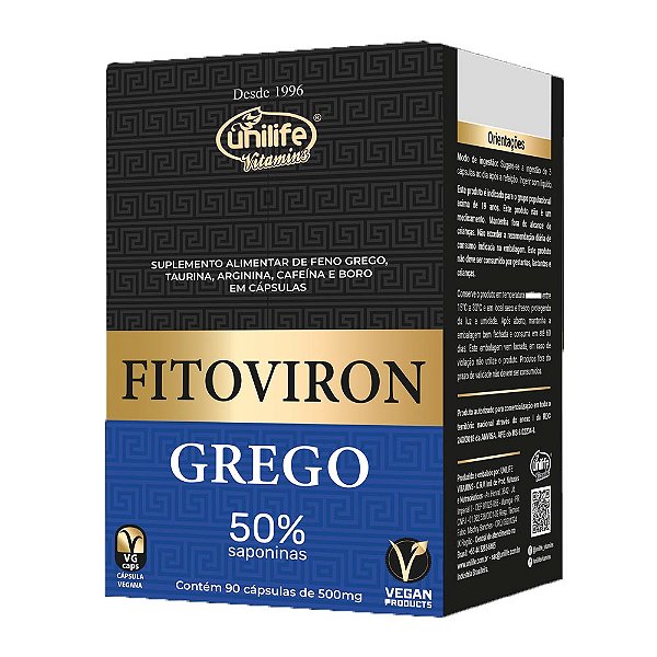 Fitoviron Grego Unilife 90 Cápsulas