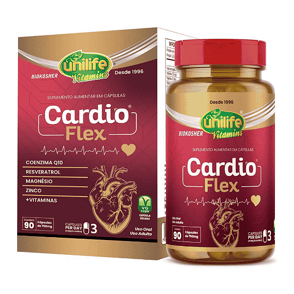 Cardio Flex 750mg Unilife 90 Cápsulas